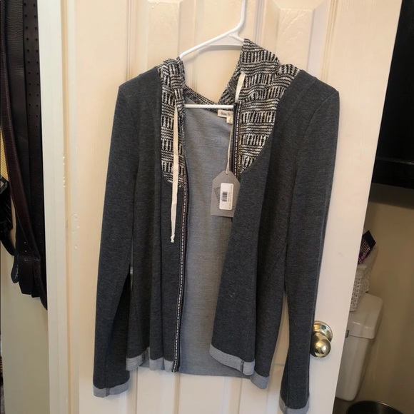 Grey Patterned Hoodie - Picture 1 of 3